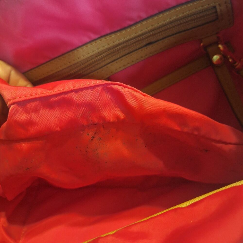 Michael Kors Kelsey Pink Nylon Large Tote Handbag - Picture 11 of 15